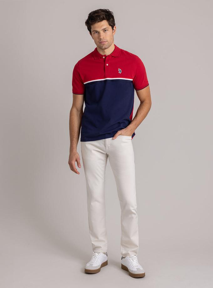 USPA COLORBLOCK SIGNATURE STRIPE POLO SHIRT Best Buy