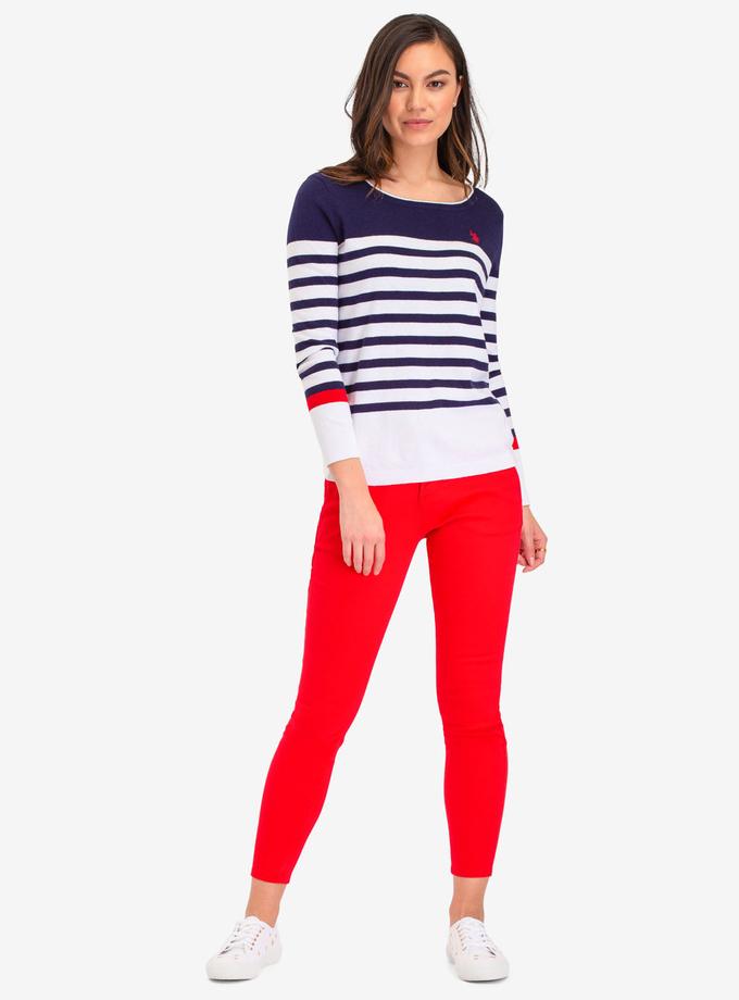 USPA COLORBLOCK STRIPE SWEATER Same Day Delivery