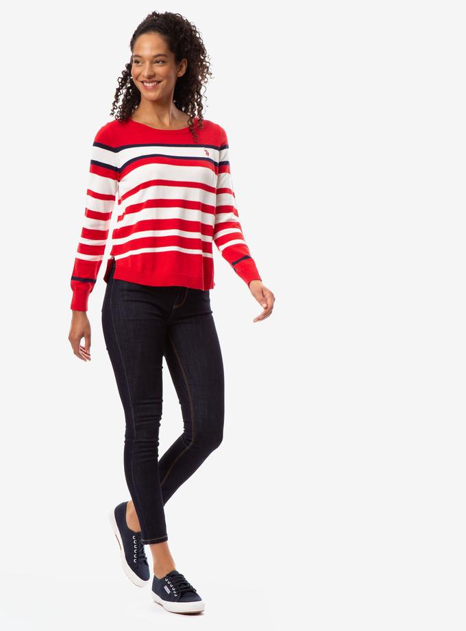 USPA COLORBLOCK STRIPED SWEATER For Sale