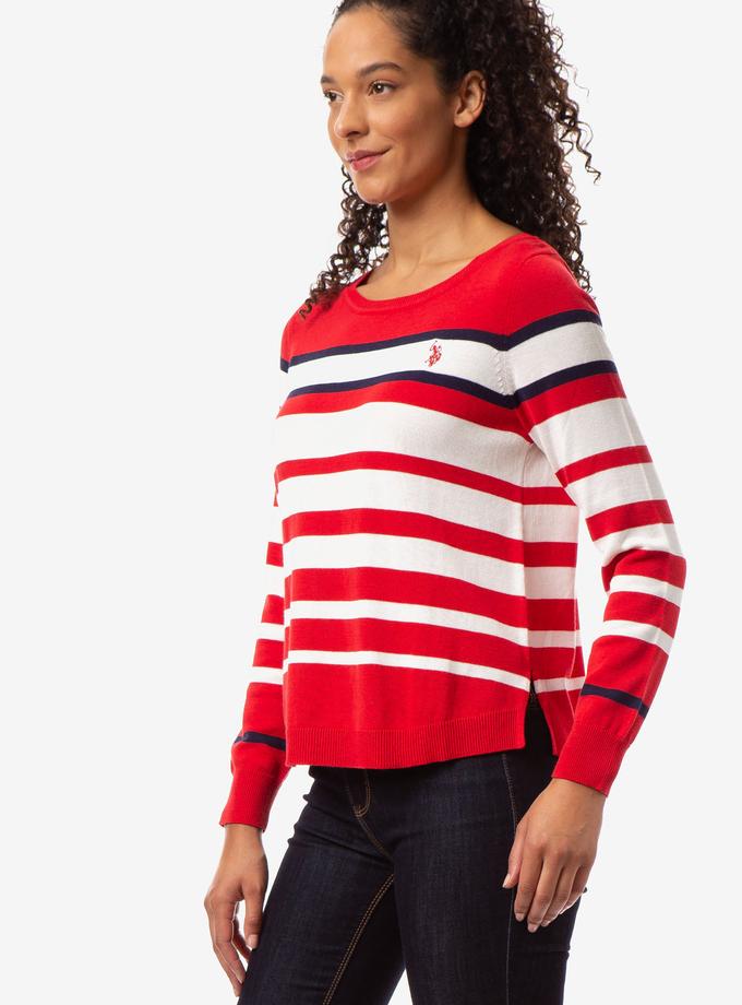 USPA COLORBLOCK STRIPED SWEATER For Sale