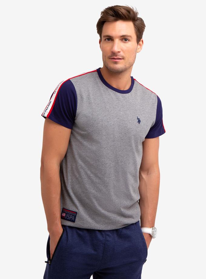 USPA COLORBLOCK T-SHIRT WITH U.S. POLO ASSN. TAPING Best Price