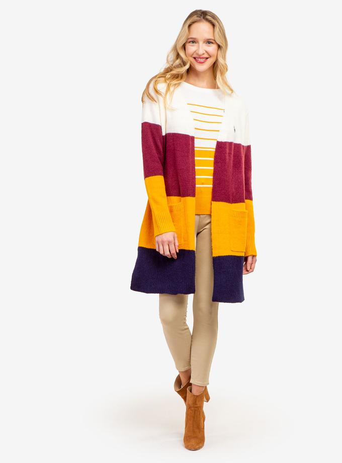 USPA COLORBLOCK TUNIC CARDIGAN SWEATER On Sale