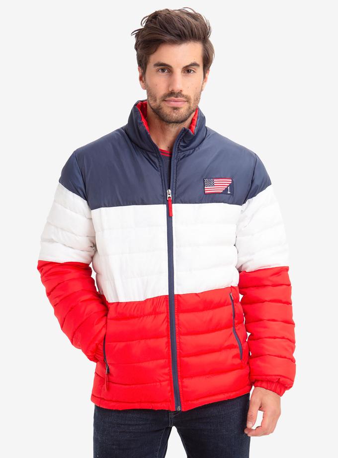 USPA COLORBLOCK USA PUFFER JACKET Free shipping