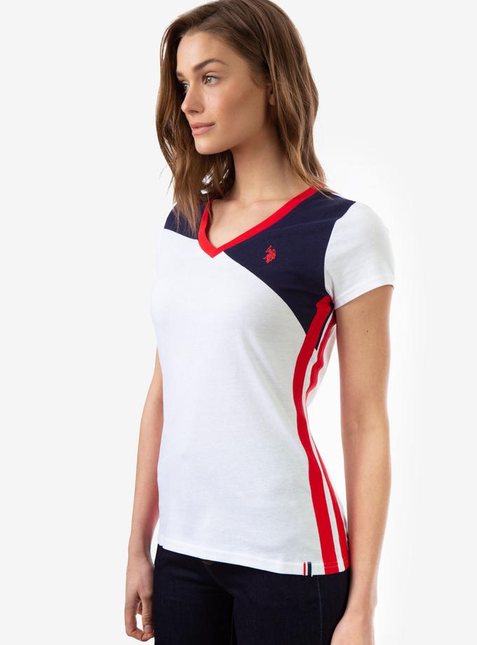 USPA COLORBLOCK V-NECK T-SHIRT Best Price