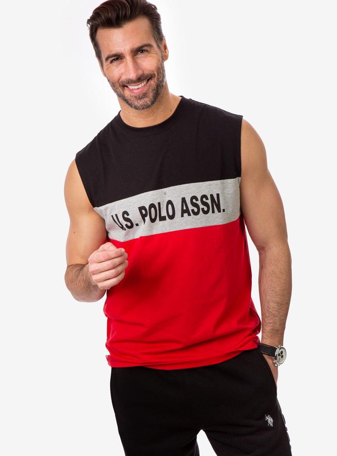 USPA COLORBLOCK WORDMARK MUSCLE TANK Free shipping