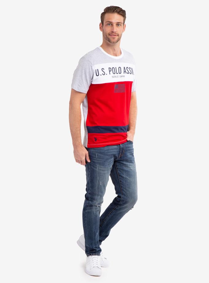 USPA COLORBLOCK WORDMARK PRINT T-SHIRT Free shipping