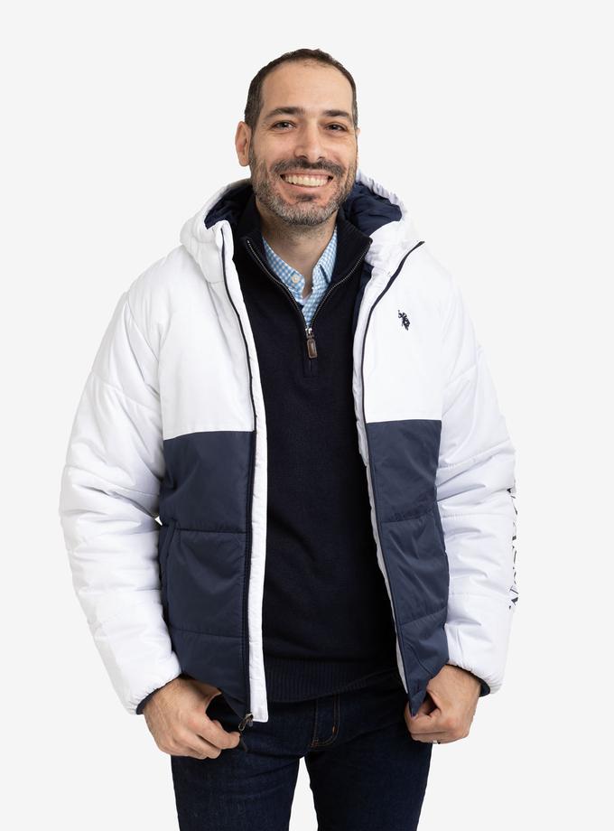 USPA COLORBLOCK WORDMARK PUFFER JACKET High Quality