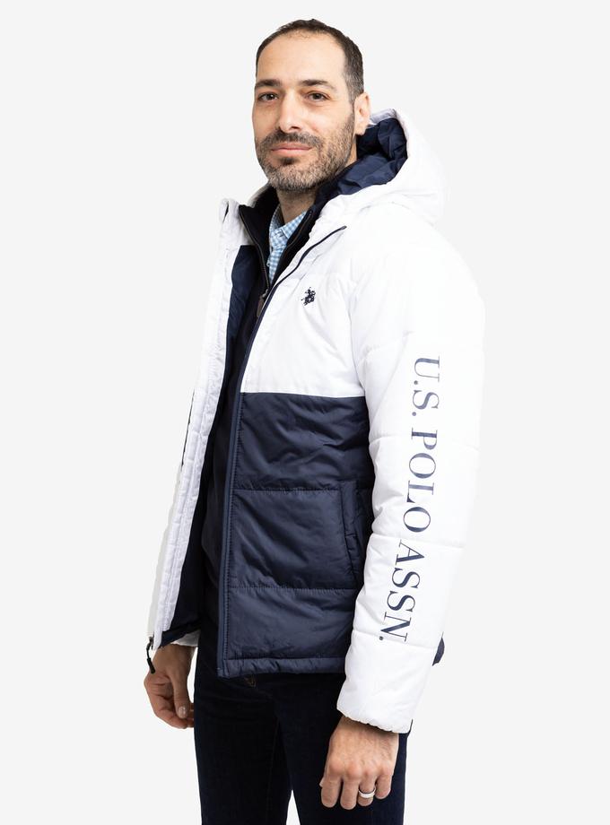 USPA COLORBLOCK WORDMARK PUFFER JACKET High Quality