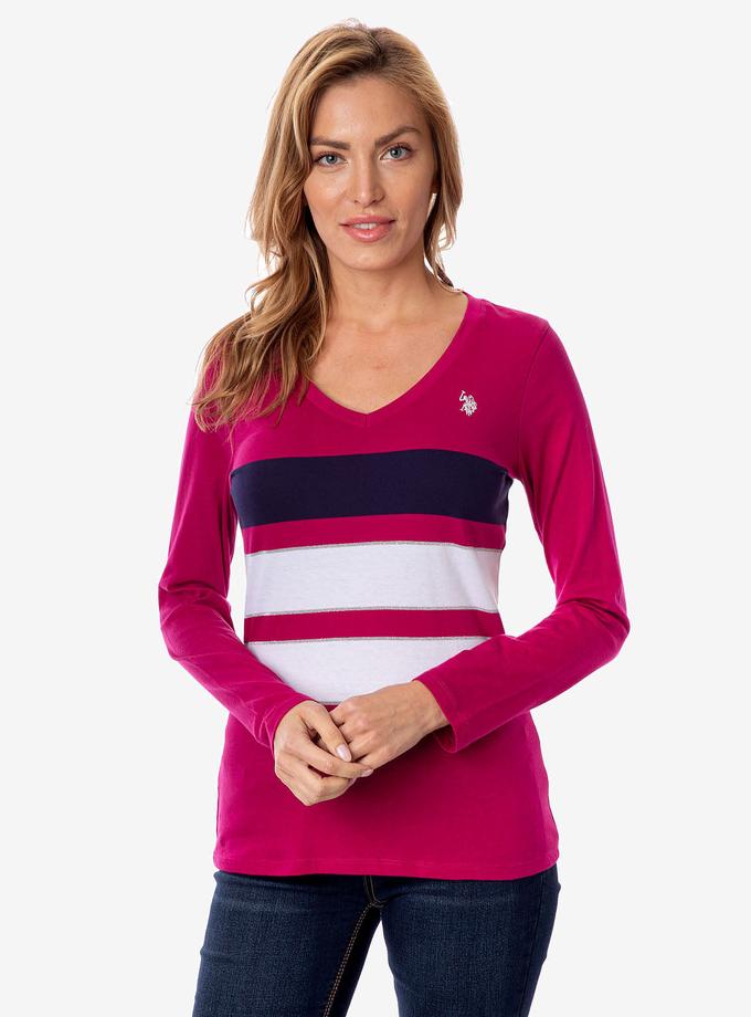 USPA COMBO STRIPE LONG SLEEVE T-SHIRT On Sale