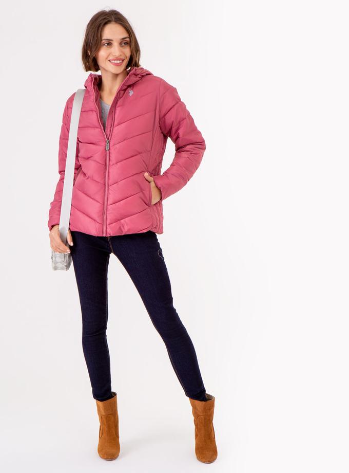 USPA COZY FUR LINED HOODED PUFFER JACKET On Sale