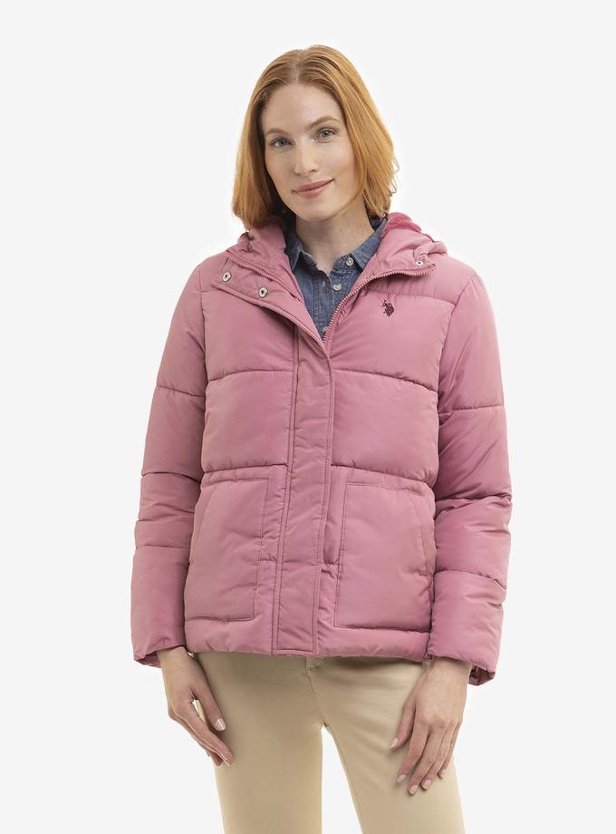 USPA COZY PUFFER JACKET WITH PATCH POCKET Free shipping