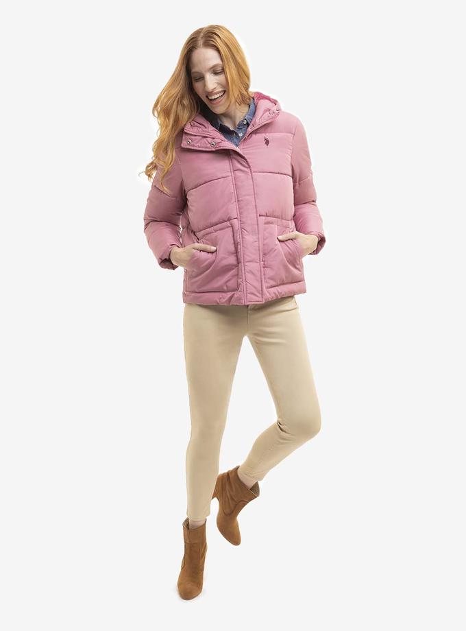 USPA COZY PUFFER JACKET WITH PATCH POCKET Free shipping