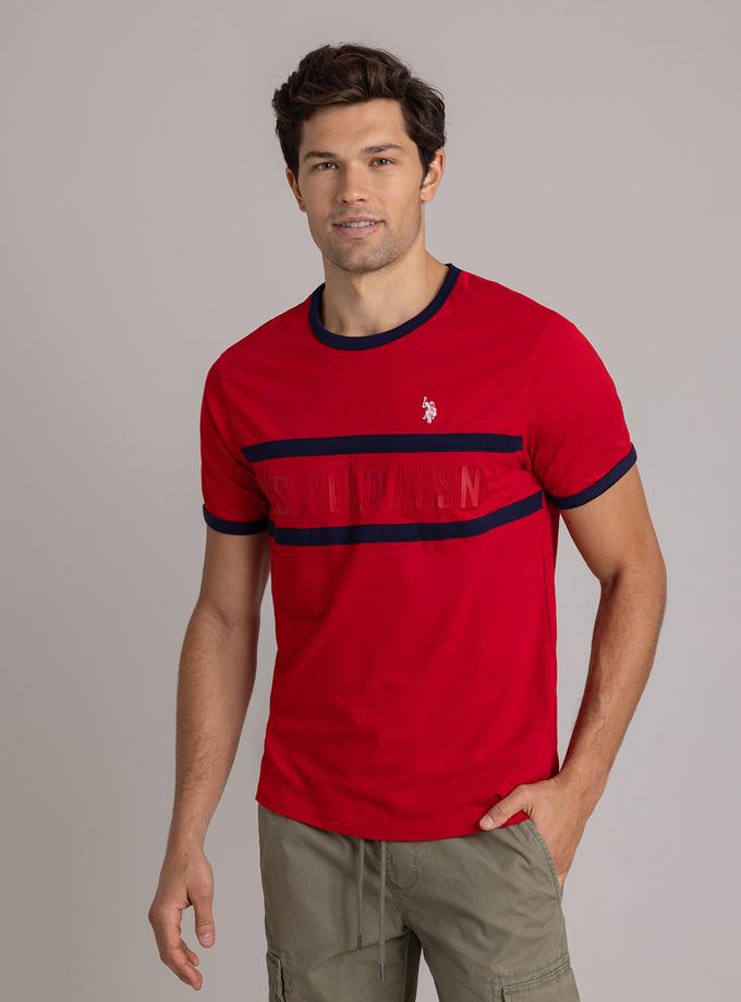 USPA CREW NECK RINGER LOGO T-SHIRT Free shipping