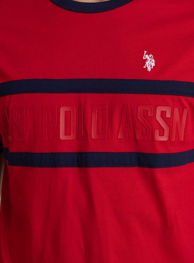 USPA CREW NECK RINGER LOGO T-SHIRT Free shipping