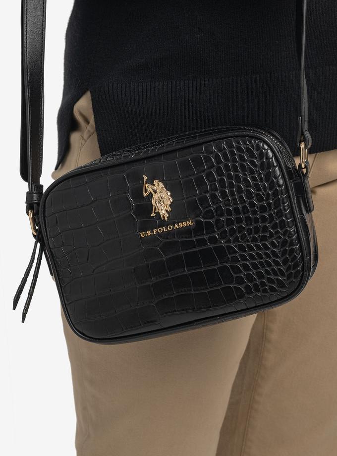 USPA CROCODILE EMBOSSED CROSSBODY BAG Free shipping