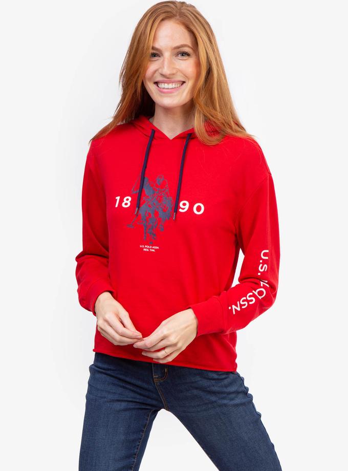 USPA CROPPED 1890 LOGO HOODIE Free shipping