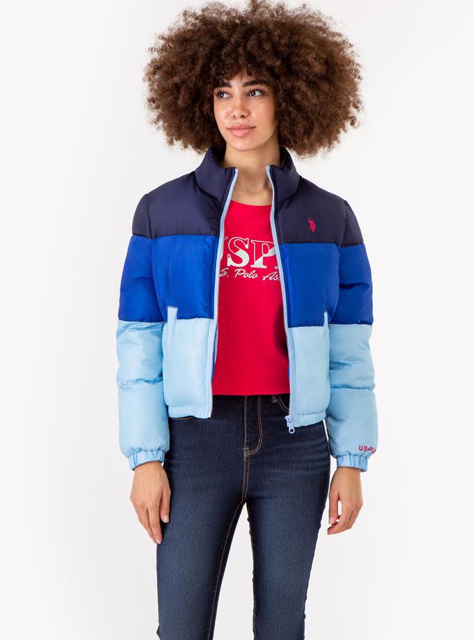 USPA CROPPED COLORBLOCK PUFFER JACKET New Arrival