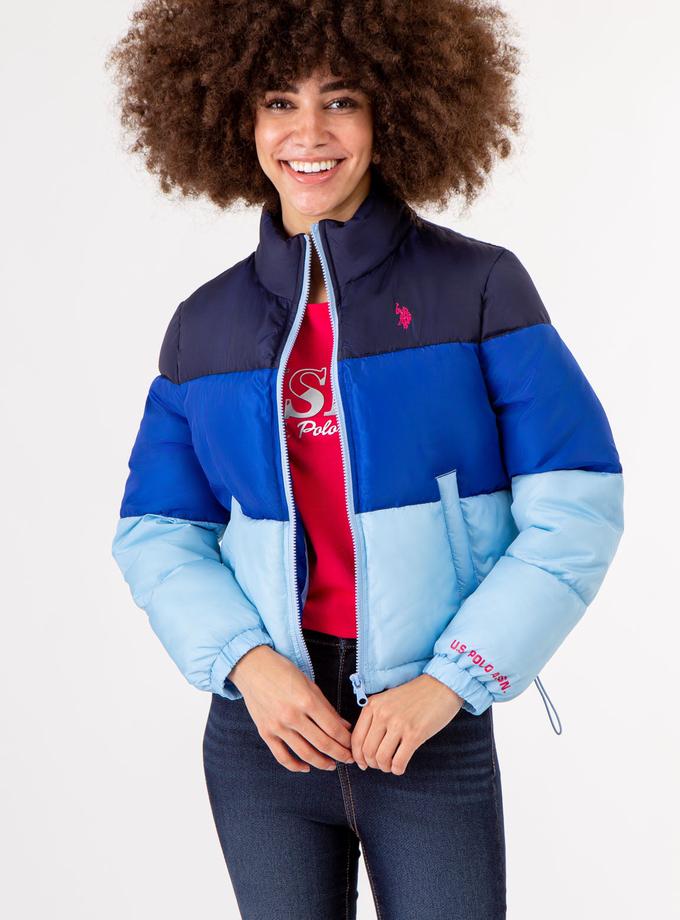 USPA CROPPED COLORBLOCK PUFFER JACKET New Arrival