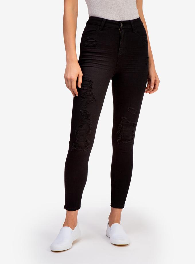 USPA CURVY ULTRA HIGH RISE DESTRUCTED SKINNY JEANS Same Day Delivery