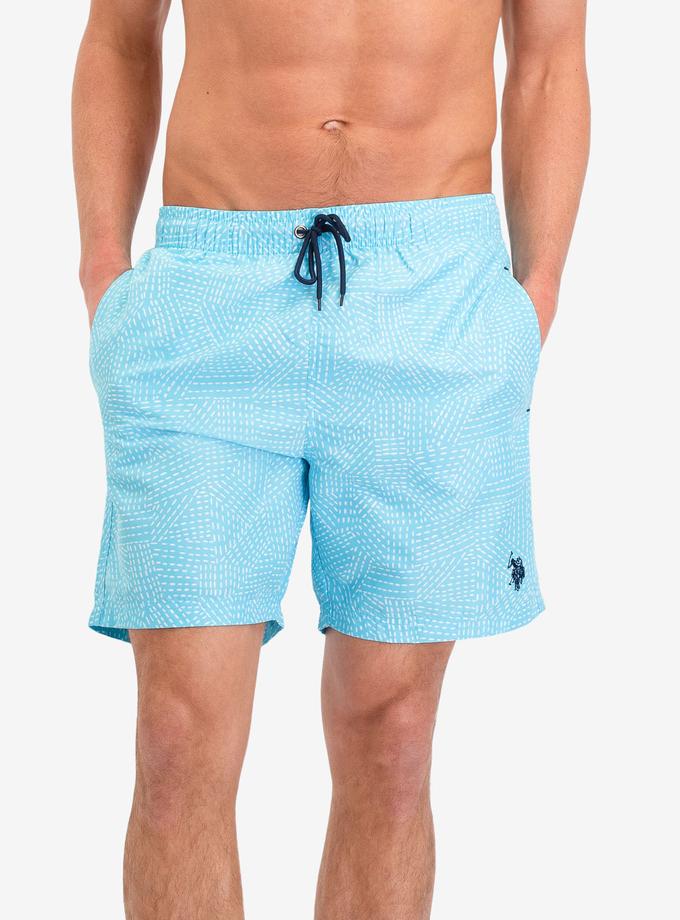 USPA DASH PATTERN SWIM TRUNKS On Sale