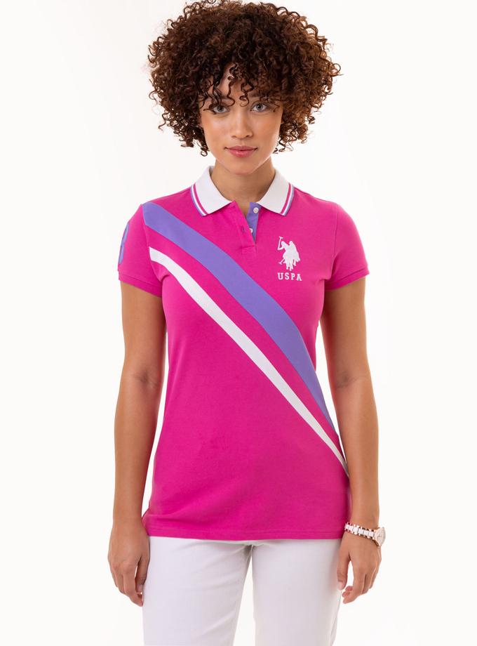 USPA DIAGONAL DOUBLE SASH POLO SHIRT Same Day Delivery