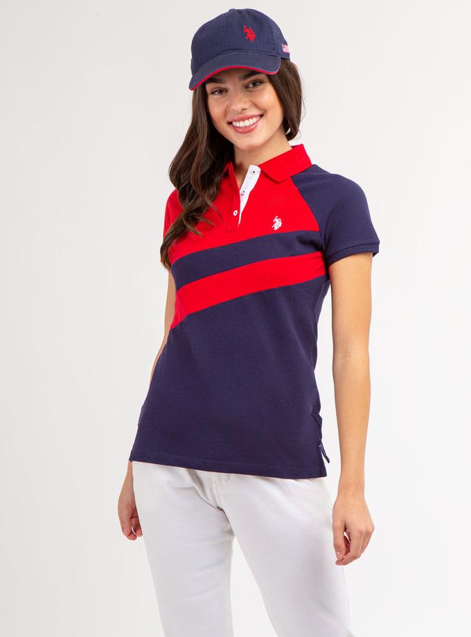 USPA DIAGONAL SASH COLORBLOCK POLO SHIRT Best Price