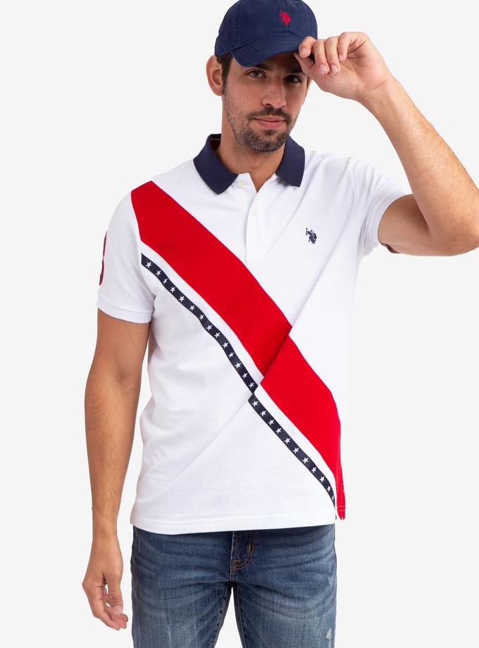 USPA DIAGONAL SASH PIQUE POLO SHIRT Best Buy