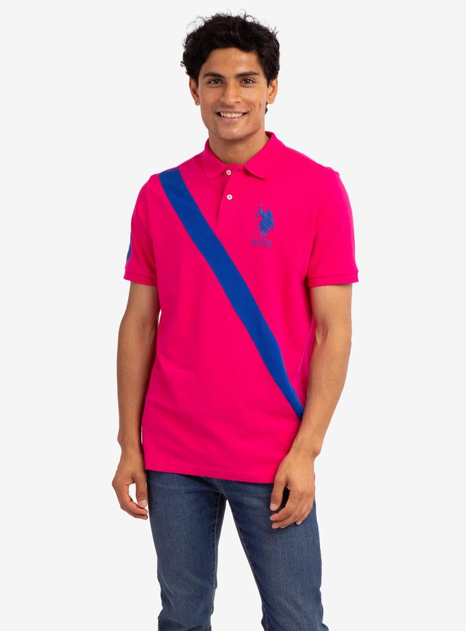 USPA DIAGONAL SASH PIQUE POLO SHIRT New Arrival