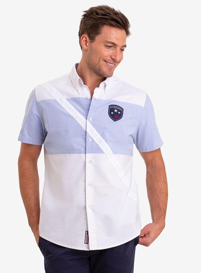 USPA DIAGONAL STRIPE OXFORD SHORT SLEEVE SHIRT Best Seller