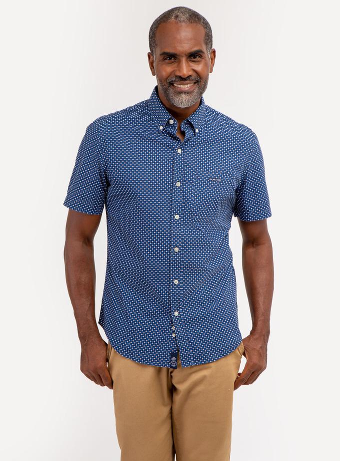 USPA DIAMOND PRINT SHORT SLEEVE SHIRT WITH POCKET New Arrival