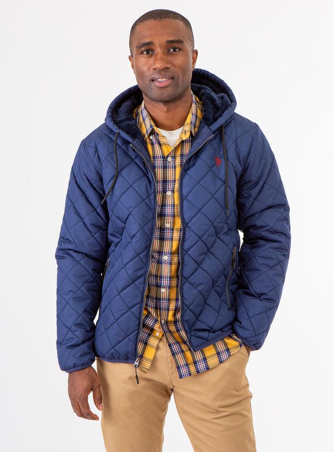 USPA DIAMOND QUILTED FLEECE JACKET On Sale