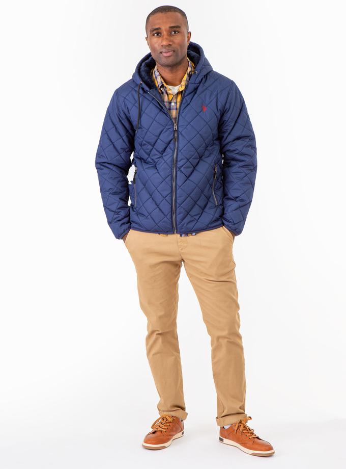 USPA DIAMOND QUILTED FLEECE JACKET On Sale