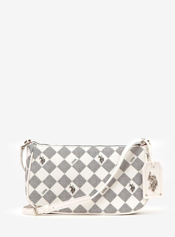 USPA DIAMOND SIGNATURE CROSSBODY BAGUETTE BAG On Sale