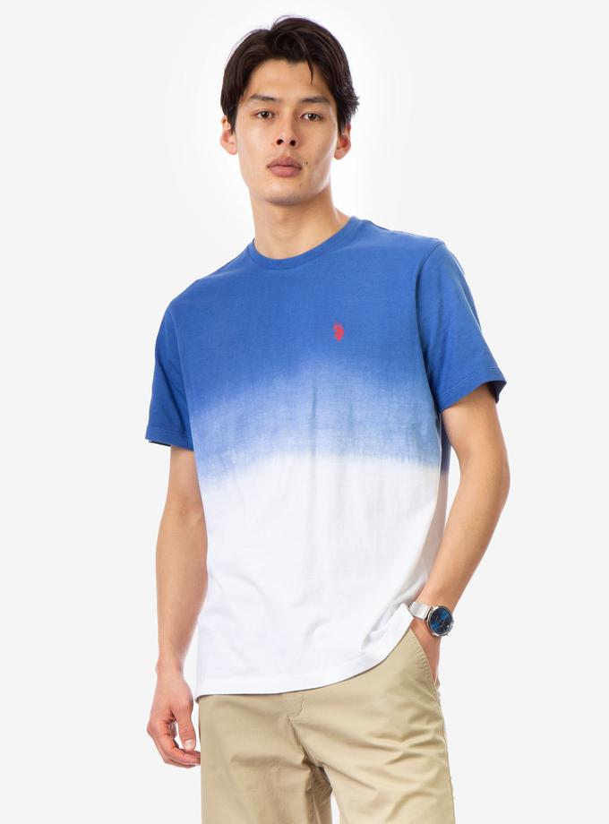 USPA DIP DYE CREW NECK T-SHIRT High Quality