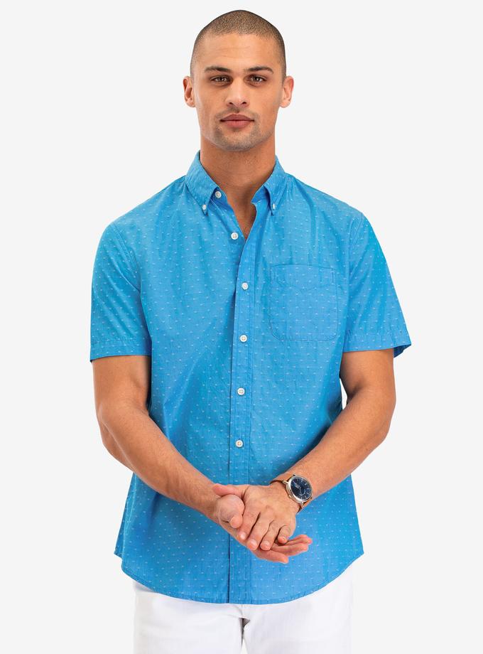 USPA DOBBY DOT PRINT SHORT SLEEVE SHIRT Free shipping