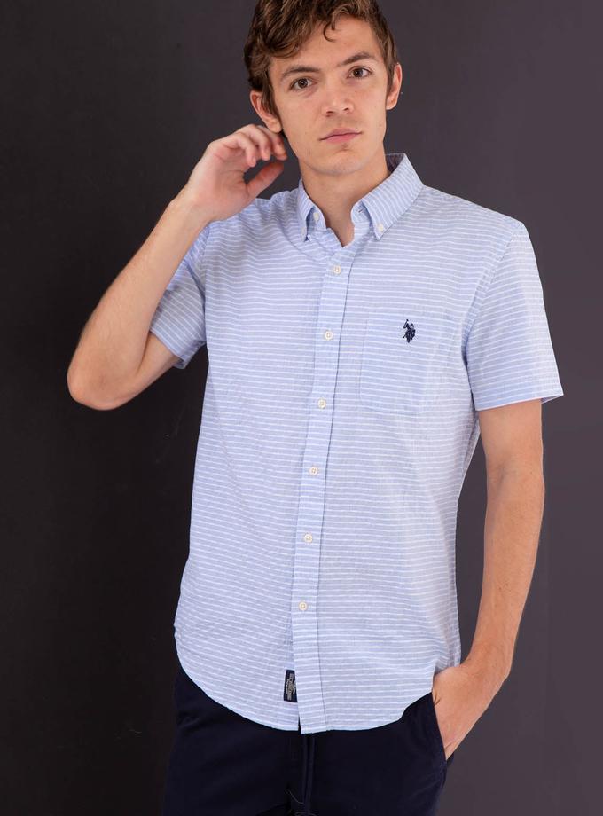 USPA DOBBY HORIZONTAL STRIPE SHIRT Same Day Delivery