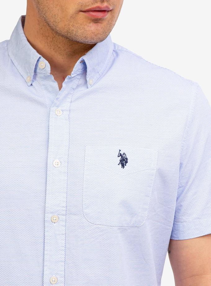 USPA DOBBY PATTERN SHORT SLEEVE SHIRT On Sale