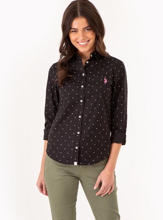 USPA DOT PRINT LONG SLEEVE POPLIN SHIRT Best Buy