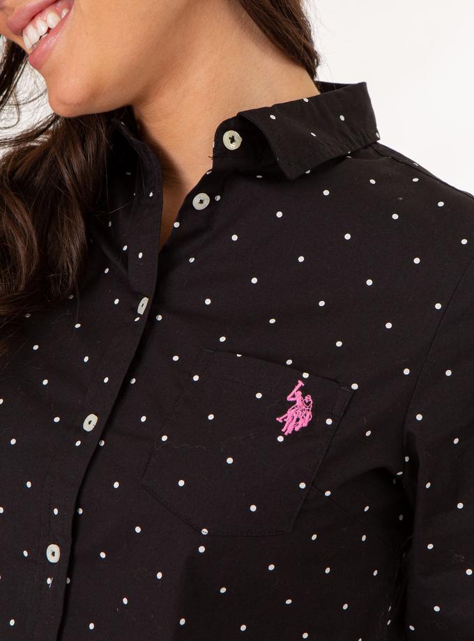 USPA DOT PRINT LONG SLEEVE POPLIN SHIRT Best Buy