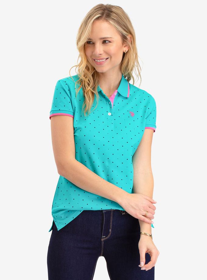 USPA DOT PRINT POLO SHIRT Free shipping