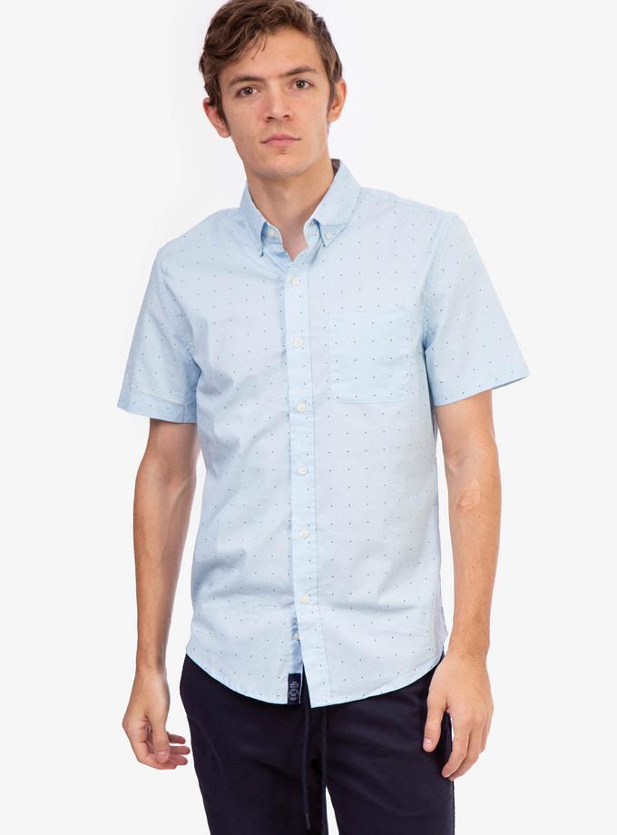 USPA DOT PRINT POPLIN SHORT SLEEVE SHIRT For Sale