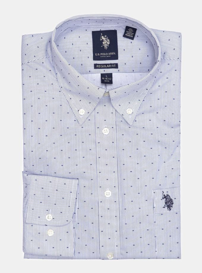 USPA DOT STRIPED DRESS SHIRT For Sale