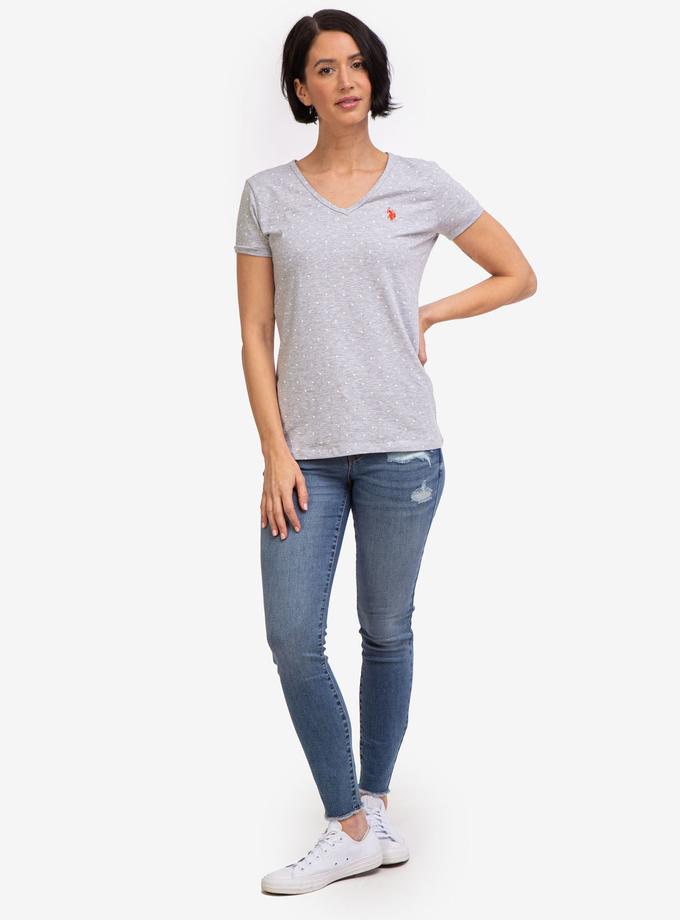 USPA DOT V-NECK T-SHIRT Best Buy