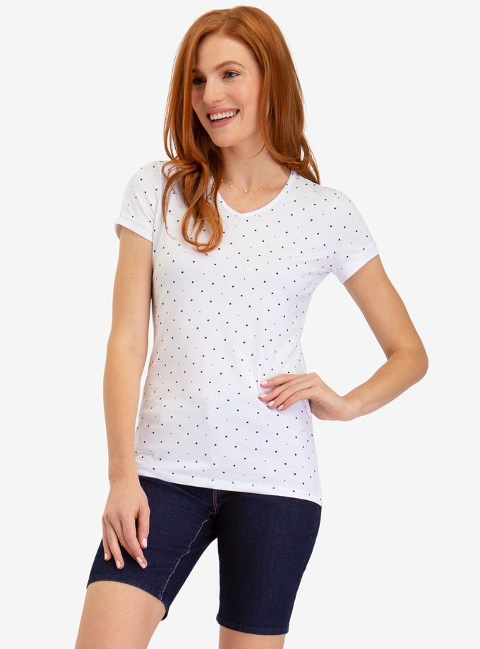 USPA DOT V-NECK T-SHIRT On Sale