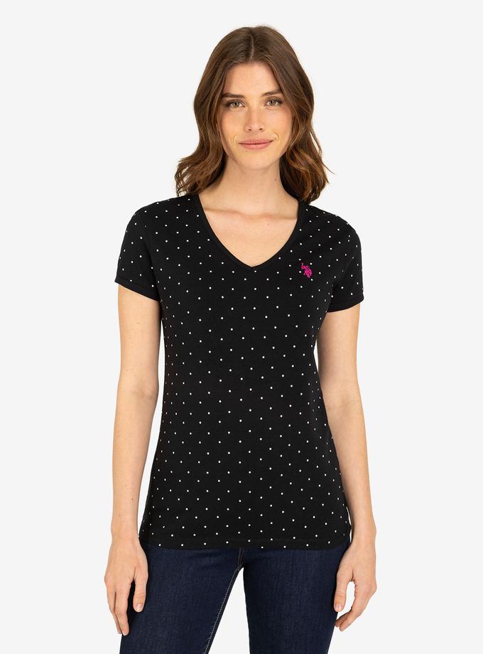 USPA DOT V-NECK T-SHIRT Same Day Delivery