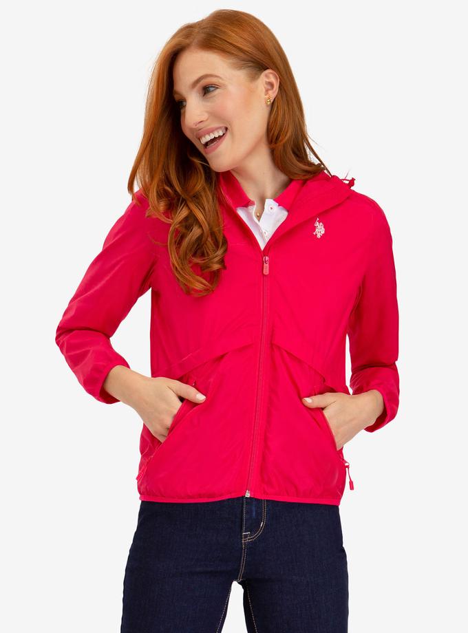 USPA ESSENTIAL HOODED WINDBREAKER Same Day Delivery