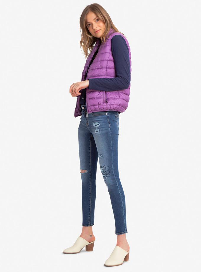 USPA FAUX FUR LINED PUFFER VEST Best Buy