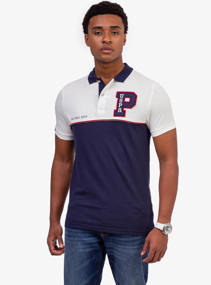 USPA FELT PATCH COLORBLOCK POLO SHIRT On Sale