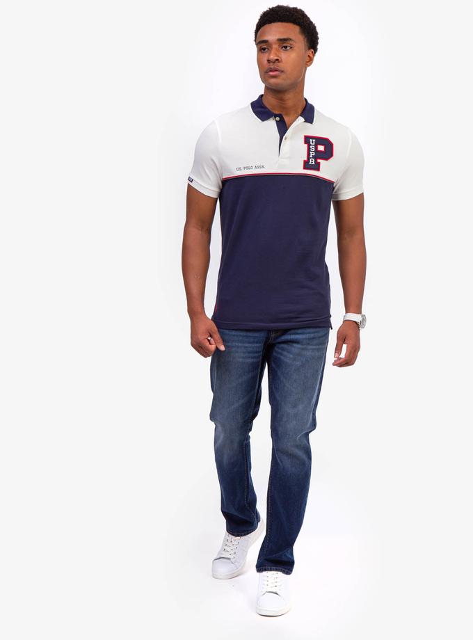 USPA FELT PATCH COLORBLOCK POLO SHIRT On Sale