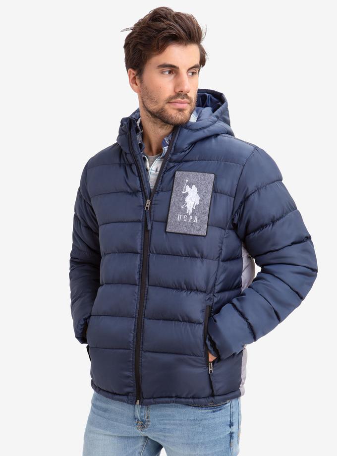 USPA FELT PATCH PUFFER COAT Same Day Delivery